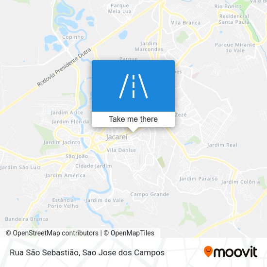 Rua São Sebastião map