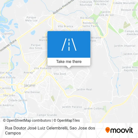 Rua Doutor José Luiz Celembrelli map