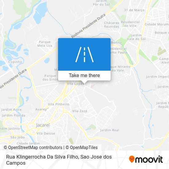 Rua Klingerrocha Da Silva Filho map