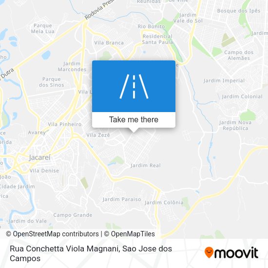 Rua Conchetta Viola Magnani map