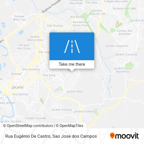 Rua Eugênio De Castro map