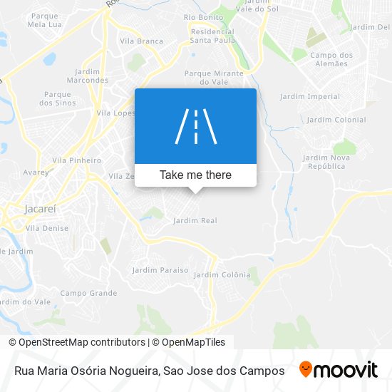 Mapa Rua Maria Osória Nogueira