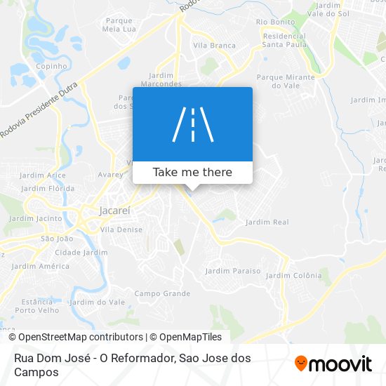 Mapa Rua Dom José - O Reformador