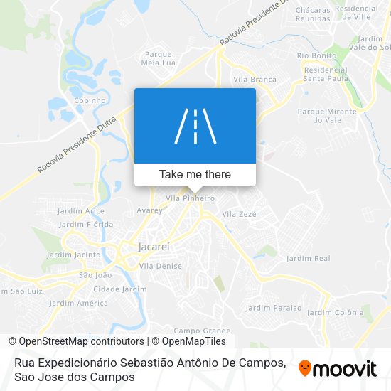 Rua Expedicionário Sebastião Antônio De Campos map
