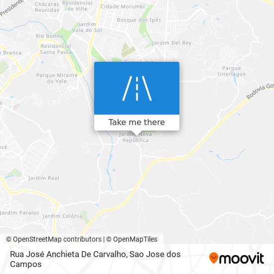 Mapa Rua José Anchieta De Carvalho