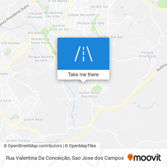 Mapa Rua Valentina Da Conceição