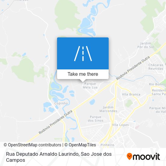 Rua Deputado Arnaldo Laurindo map