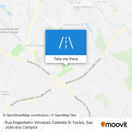 Rua Engenheiro Vincenzo Calenda Di Tavani map