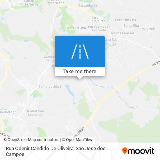 Rua Odenir Candido De Oliveira map