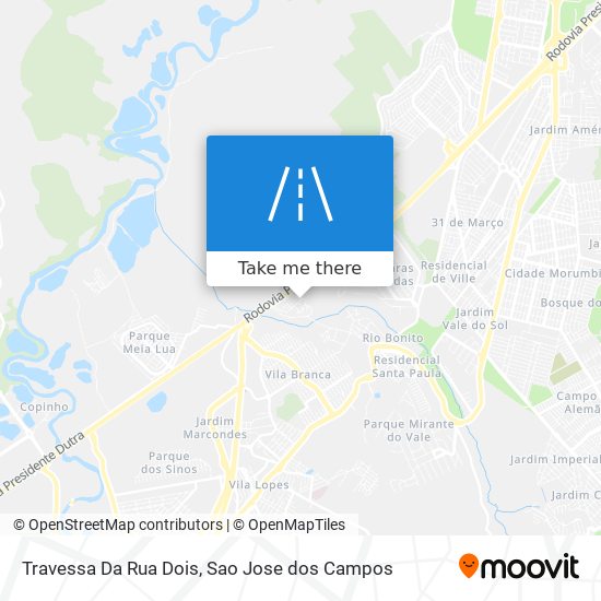 Mapa Travessa Da Rua Dois