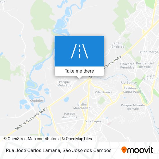 Rua José Carlos Lamana map