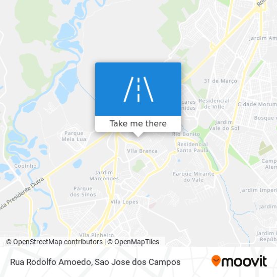 Mapa Rua Rodolfo Amoedo