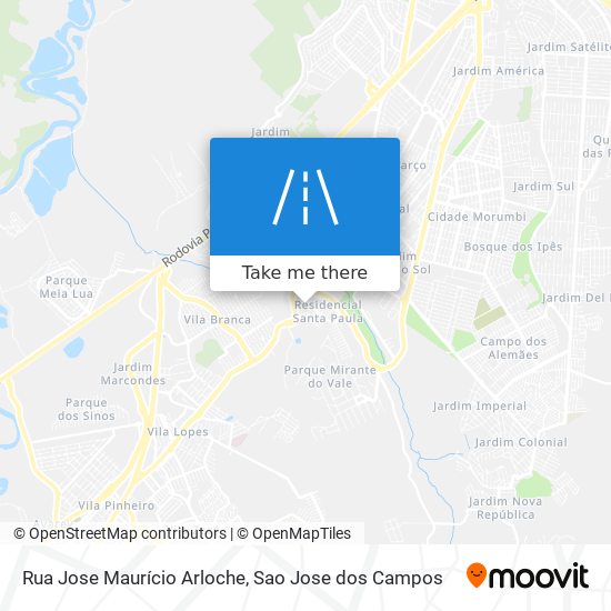 Mapa Rua Jose Maurício Arloche