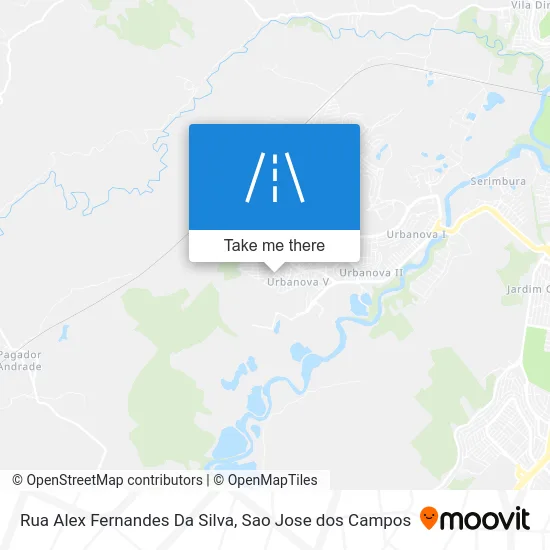 Rua Alex Fernandes Da Silva map