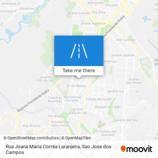 Mapa Rua Joana Maria Corrêa Laranjeira