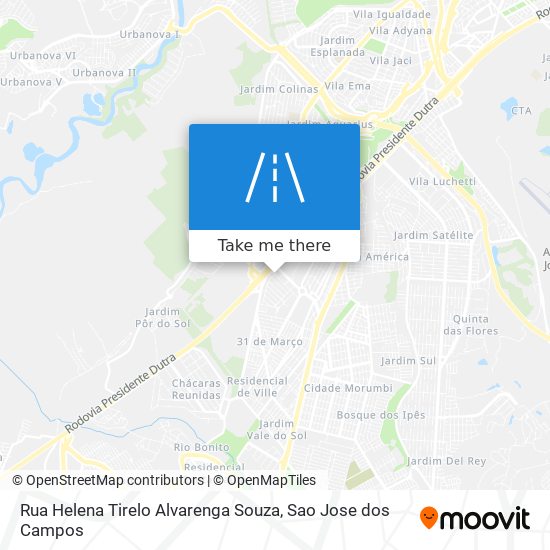 Rua Helena Tirelo Alvarenga Souza map