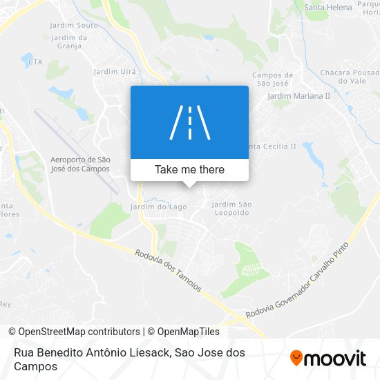 Rua Benedito Antônio Liesack map
