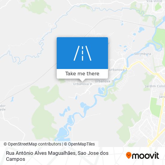 Rua Antônio Alves Magualhães map