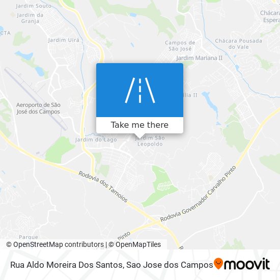 Rua Aldo Moreira Dos Santos map