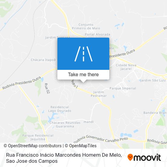 Rua Francisco Inácio Marcondes Homem De Melo map