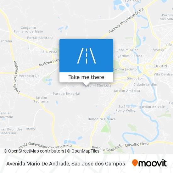 Mapa Avenida Mário De Andrade