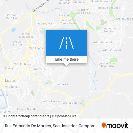 Rua Edmundo De Moraes map