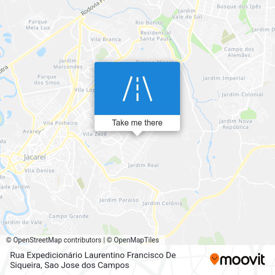 Rua Expedicionário Laurentino Francisco De Siqueira map