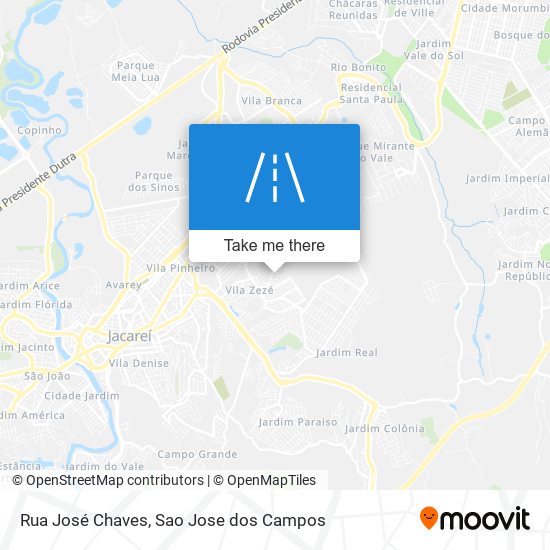 Mapa Rua José Chaves
