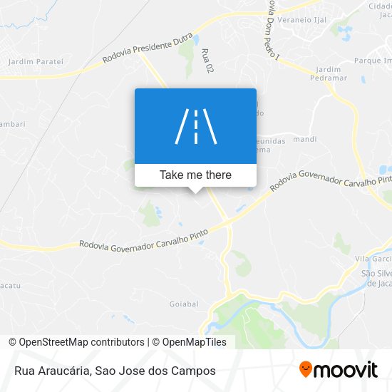 Rua Araucária map