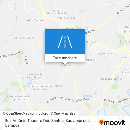 Rua Antônio Teodoro Dos Santos map