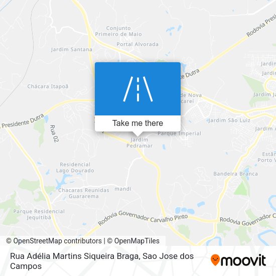 Rua Adélia Martins Siqueira Braga map
