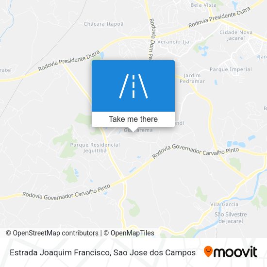 Estrada Joaquim Francisco map