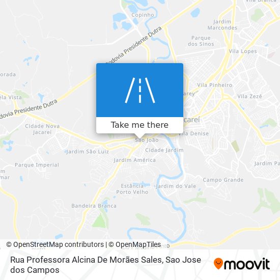 Mapa Rua Professora Alcina De Morães Sales