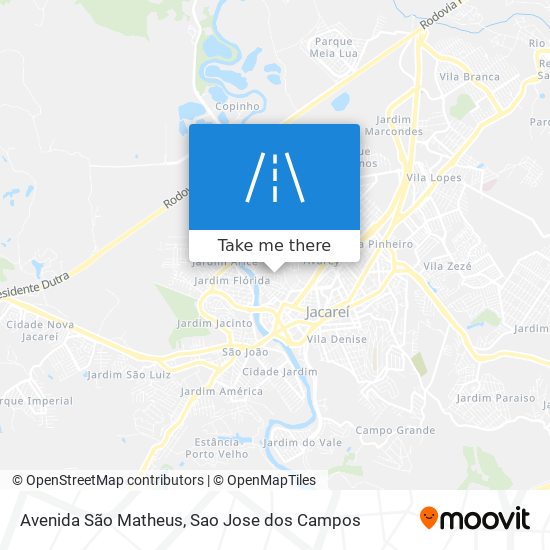 Mapa Avenida São Matheus