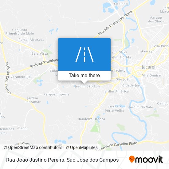 Rua João Justino Pereira map