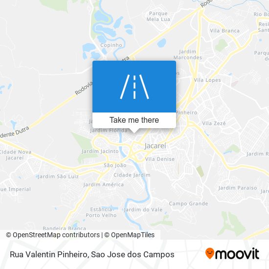 Mapa Rua Valentin Pinheiro