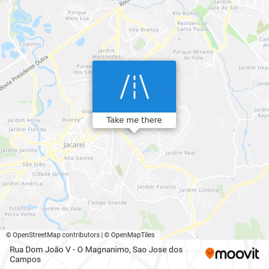 Rua Dom João V - O Magnanimo map