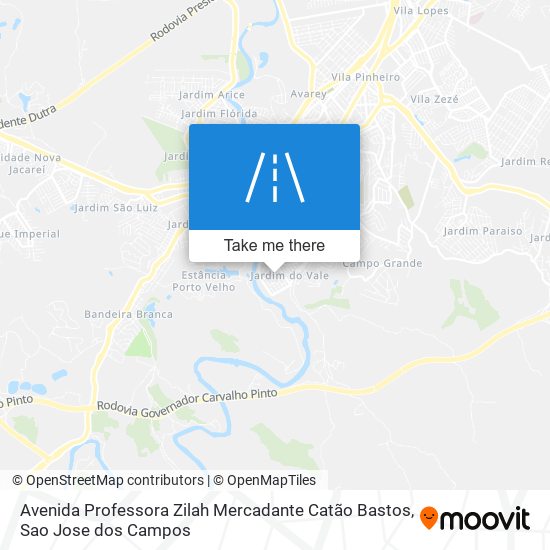 Avenida Professora Zilah Mercadante Catão Bastos map