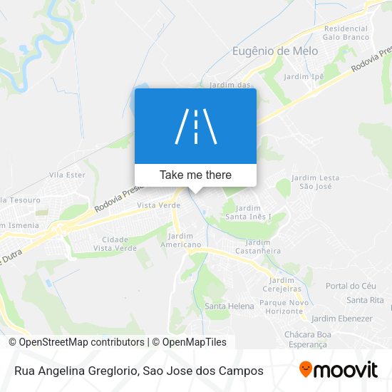 Rua Angelina Greglorio map
