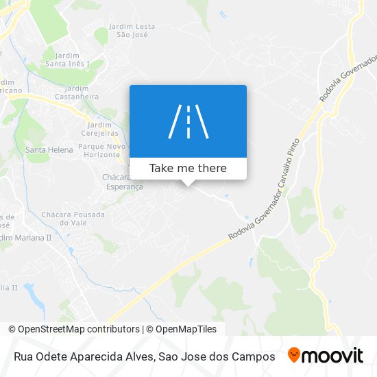 Mapa Rua Odete Aparecida Alves