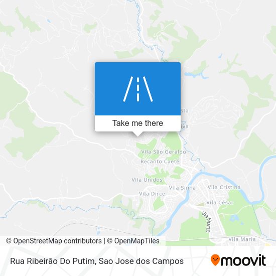 Rua Ribeirão Do Putim map