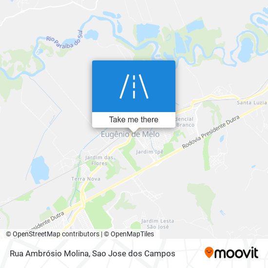 Mapa Rua Ambrósio Molina
