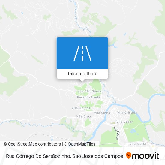 Rua Córrego Do Sertãozinho map