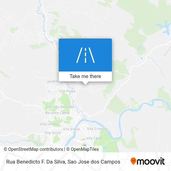 Rua Benedicto F. Da Silva map