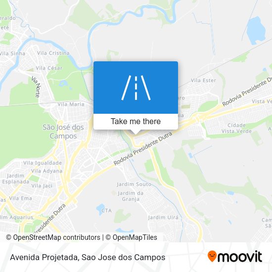 Avenida Projetada map