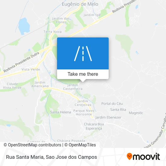 Rua Santa Maria map