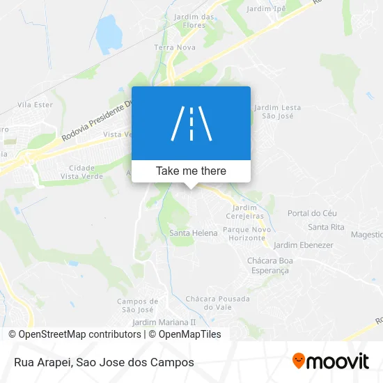 Rua Arapei map
