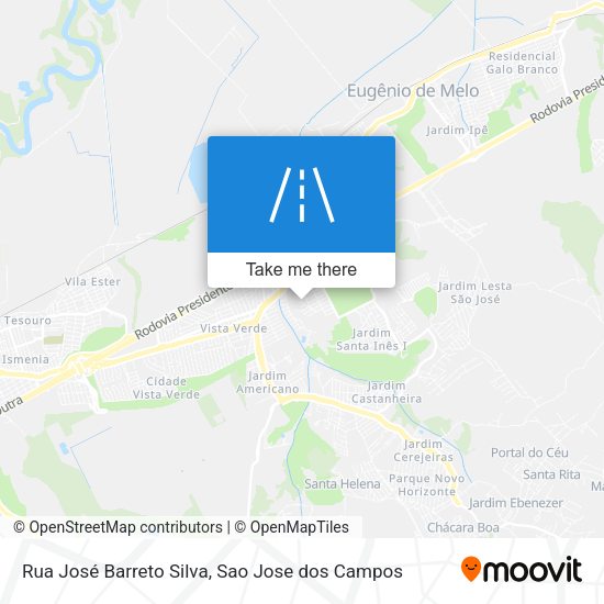 Rua José Barreto Silva map