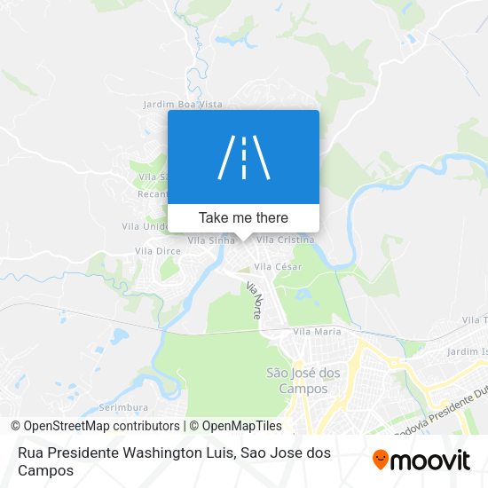 Rua Presidente Washington Luis map