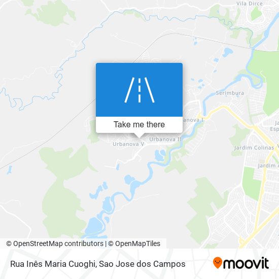 Mapa Rua Inês Maria Cuoghi